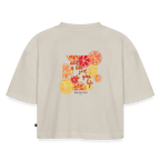 Frauen Premium Oversized Bio Cropped T-Shirt - Beige