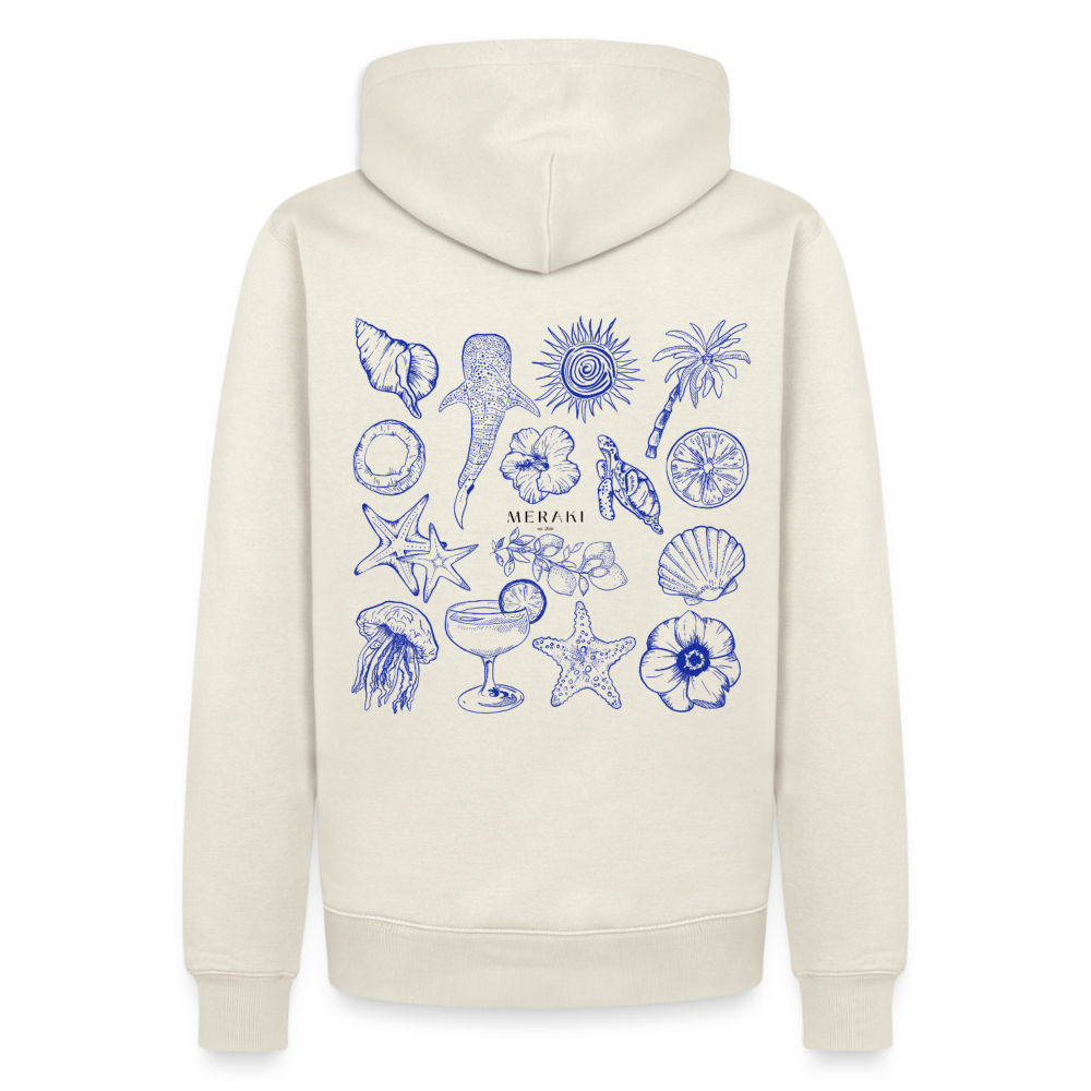 Männer Premium Hoodie - Naturweiß