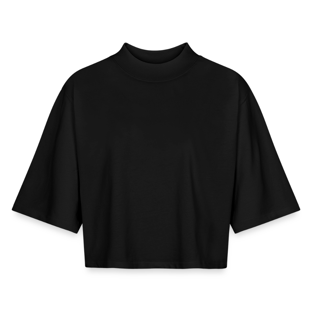Boxy Frauen Recyceltes 1/2 Sleeved T-Shirt by Stanley/Stella - Schwarz
