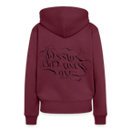 Frauen Premium Hoodie - Burgunderrot