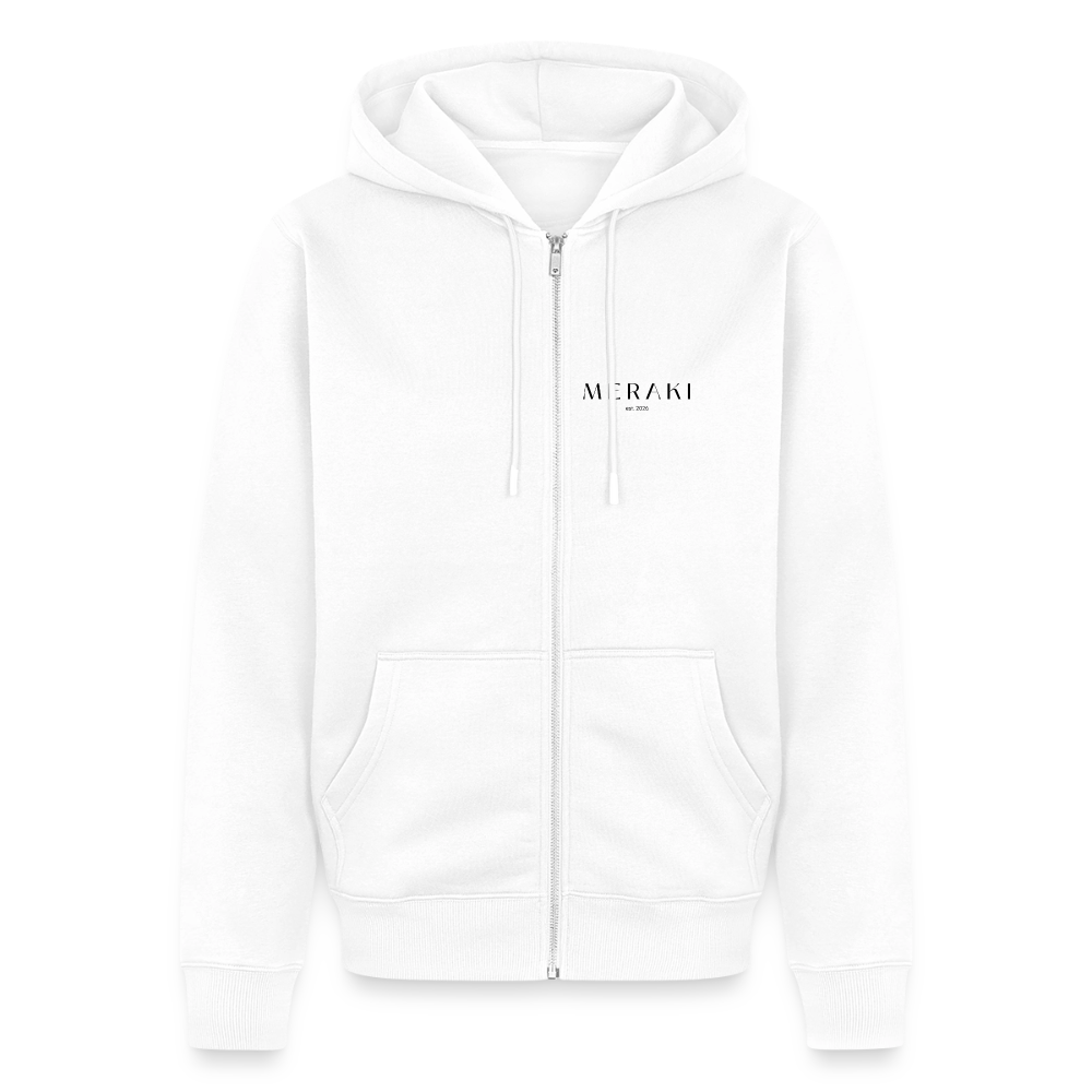 Männer Premium Kapuzenjacke - Weiß