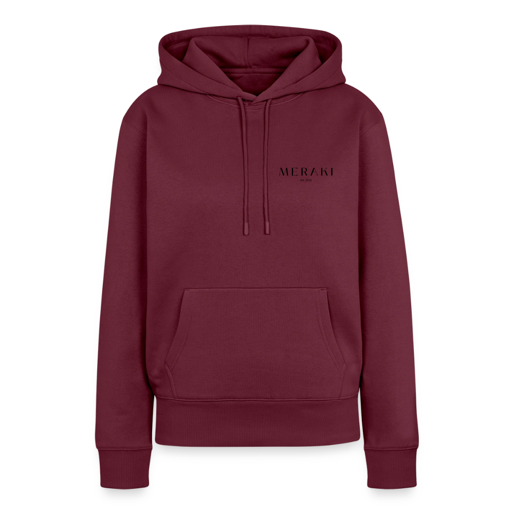 Frauen Premium Hoodie - Burgunderrot