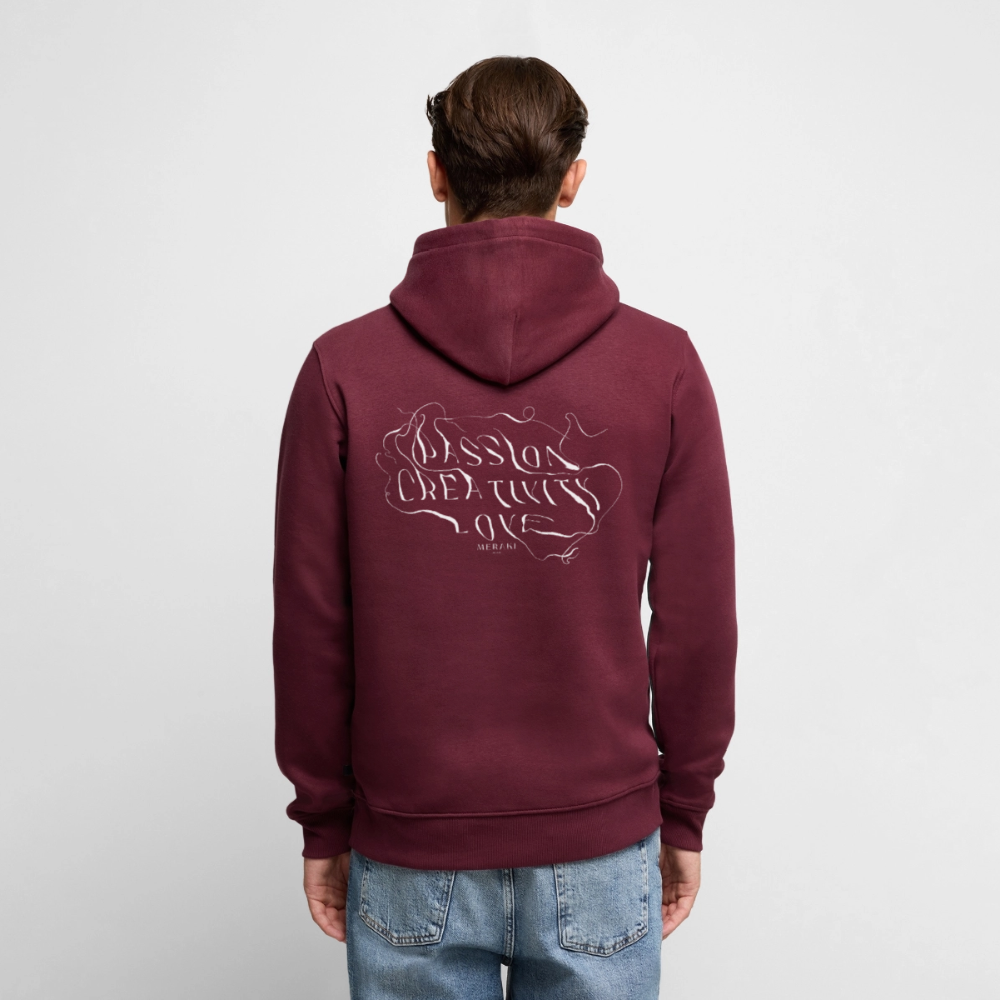 Männer Premium Hoodie - Burgunderrot
