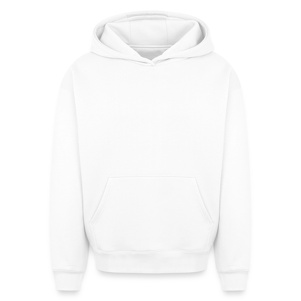 Oversized Heavyweight Hoodie - PASSION, CREATIVITY, LOVE - Weiß