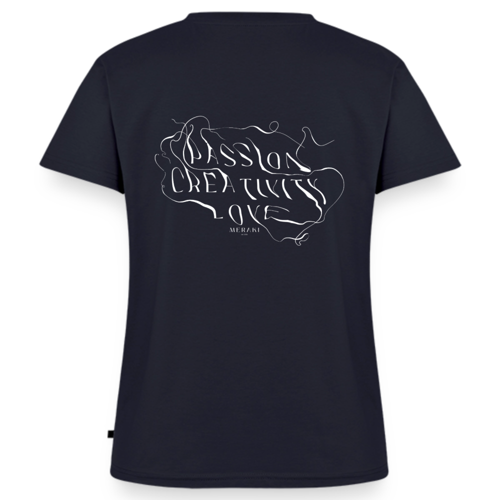 Frauen Bio-T-Shirt mit V-Ausschnitt von Stanley & Stella - Navy
