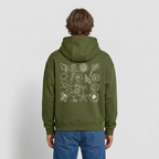 Oversized Heavyweight Hoodie - Sommergefühle - Khaki