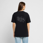 Oversized Heavyweight T-Shirt - PASSION CREATIVITY LOVE - Schwarz