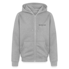 Männer Premium Kapuzenjacke - Grau meliert