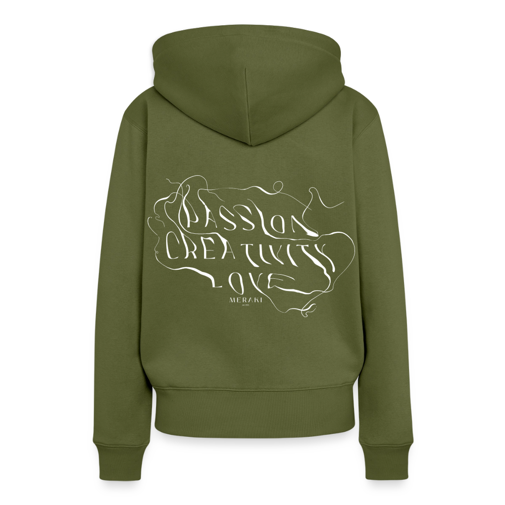 Frauen Premium Hoodie - Khaki