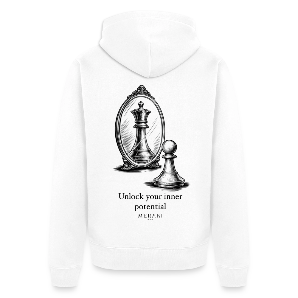 Männer Premium Kapuzenjacke - Weiß