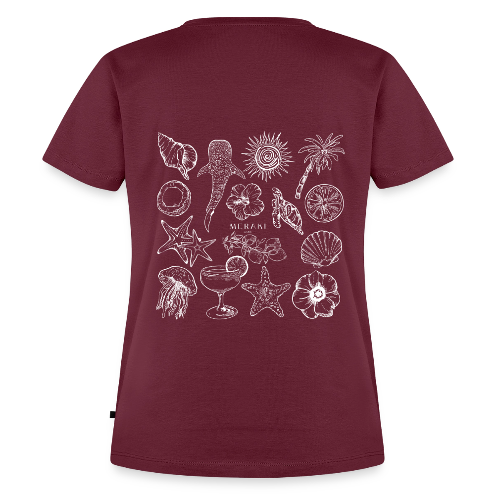 Frauen Premium T-Shirt - Burgunderrot