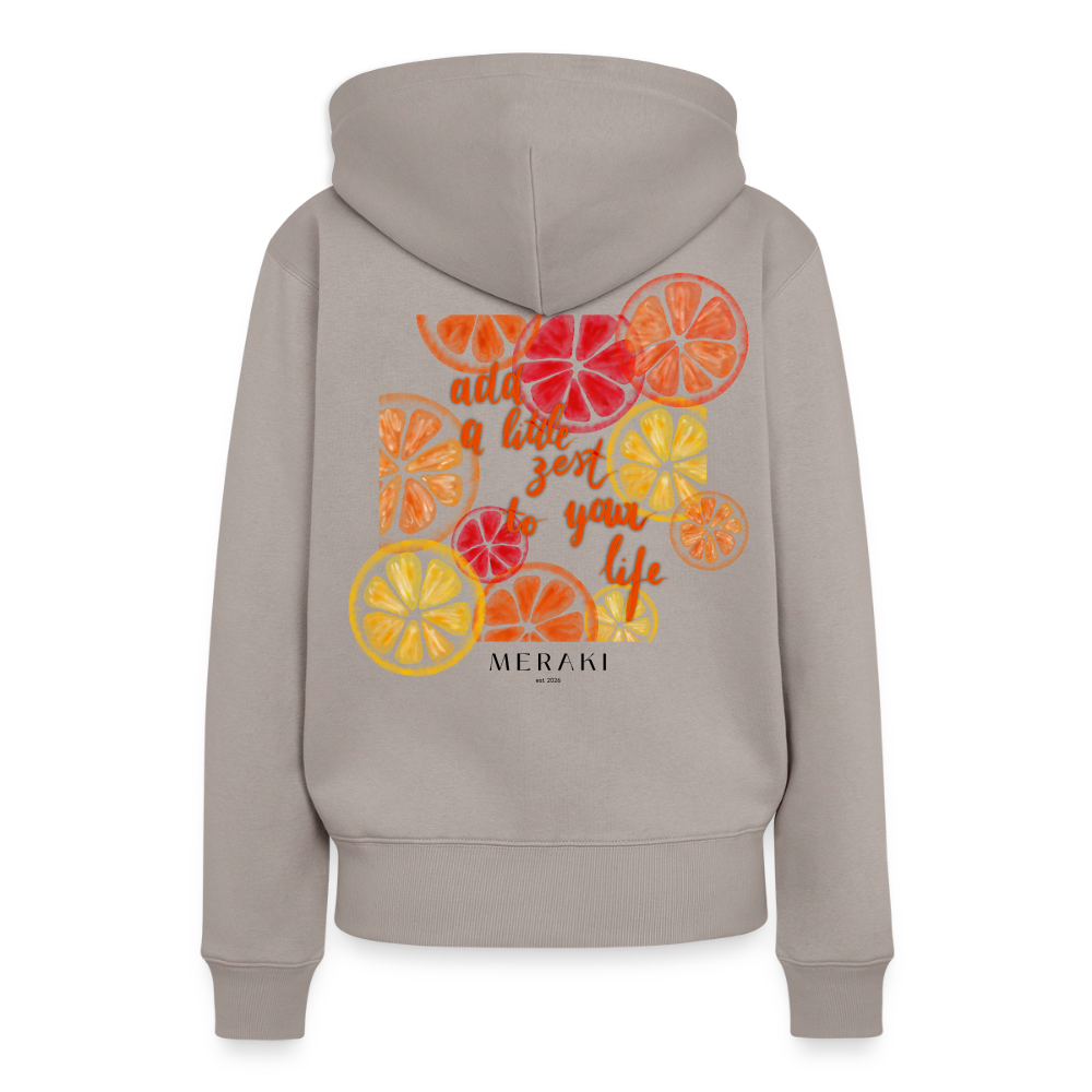 Frauen Premium Hoodie - Taupe