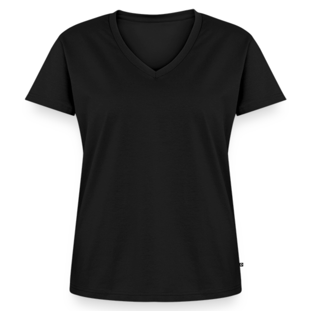 Frauen Bio-T-Shirt mit V-Ausschnitt von Stanley & Stella - Schwarz