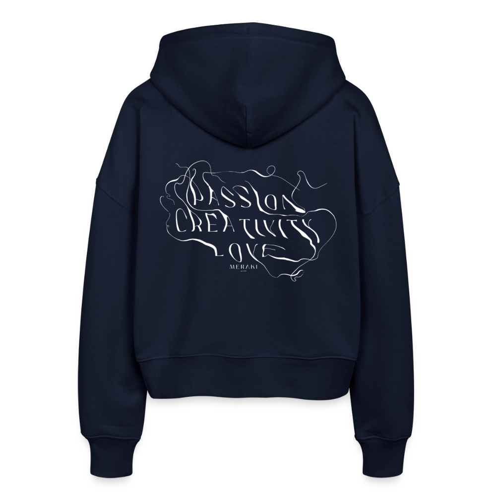 Stanley/Stella Boxy Frauen Bio Zip Hoodie Ida - Navy
