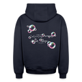 Oversized Heavyweight Hoodie - Seifenblasen - Navy
