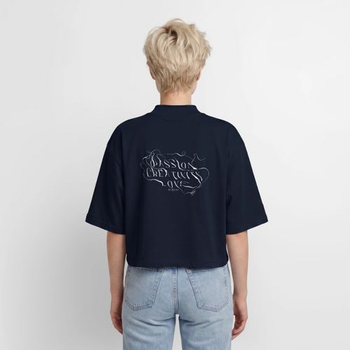 Boxy Frauen Recyceltes 1/2 Sleeved T-Shirt by Stanley/Stella - Navy