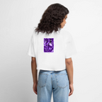 Frauen Premium Oversized Bio Cropped T-Shirt - Weiß