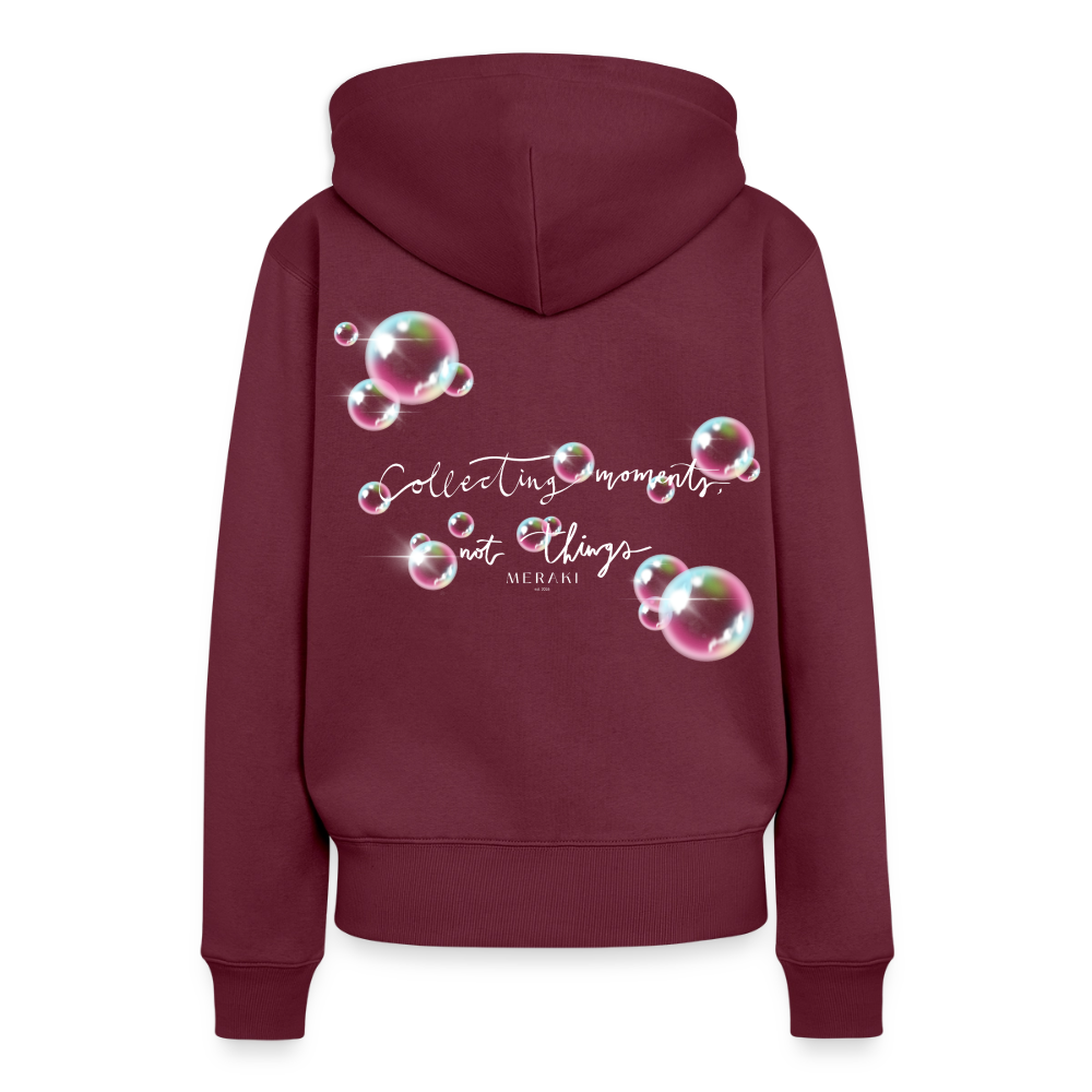 Frauen Premium Hoodie - Burgunderrot