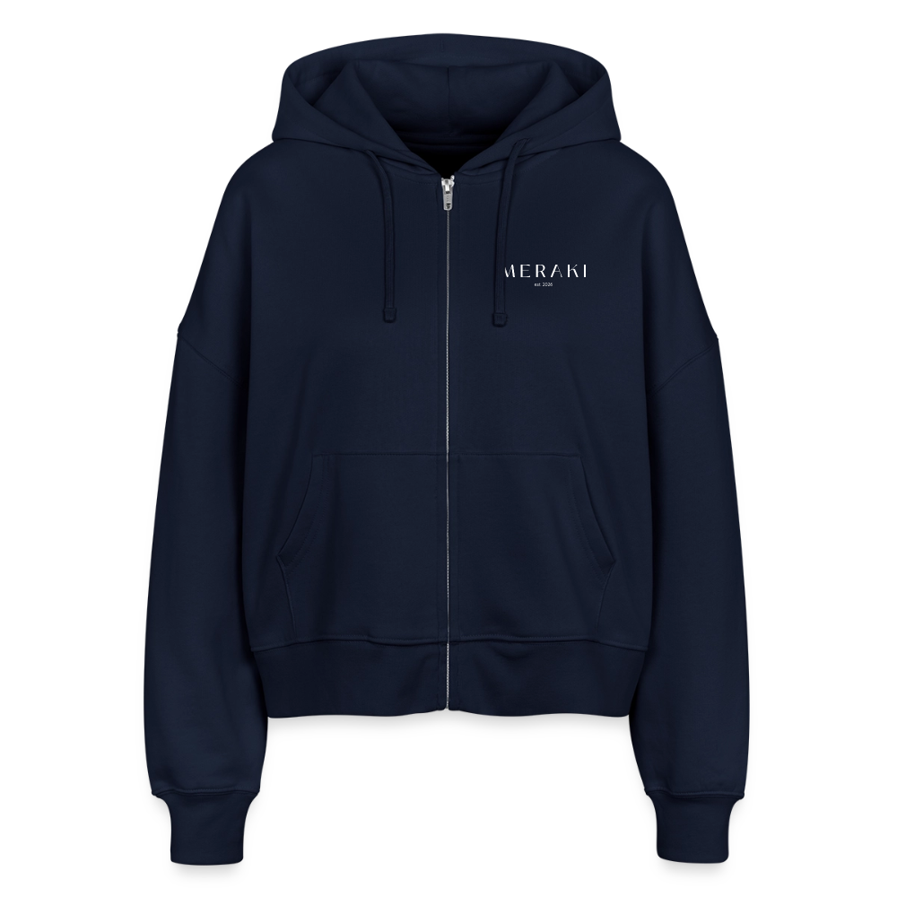 Stanley/Stella Boxy Frauen Bio Zip Hoodie Ida - Navy