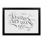 Gerahmtes Poster (37 × 27 cm) - Schwarz