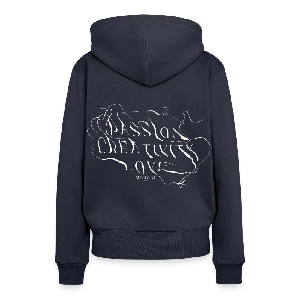 Frauen Premium Hoodie - Navy
