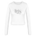 Frauen Slim Fit Langarmshirt - Weiß