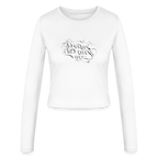 Frauen Slim Fit Langarmshirt - Weiß