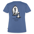 Frauen Premium T-Shirt - Taubenblau