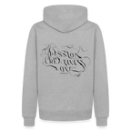 Männer Premium Hoodie - Grau meliert