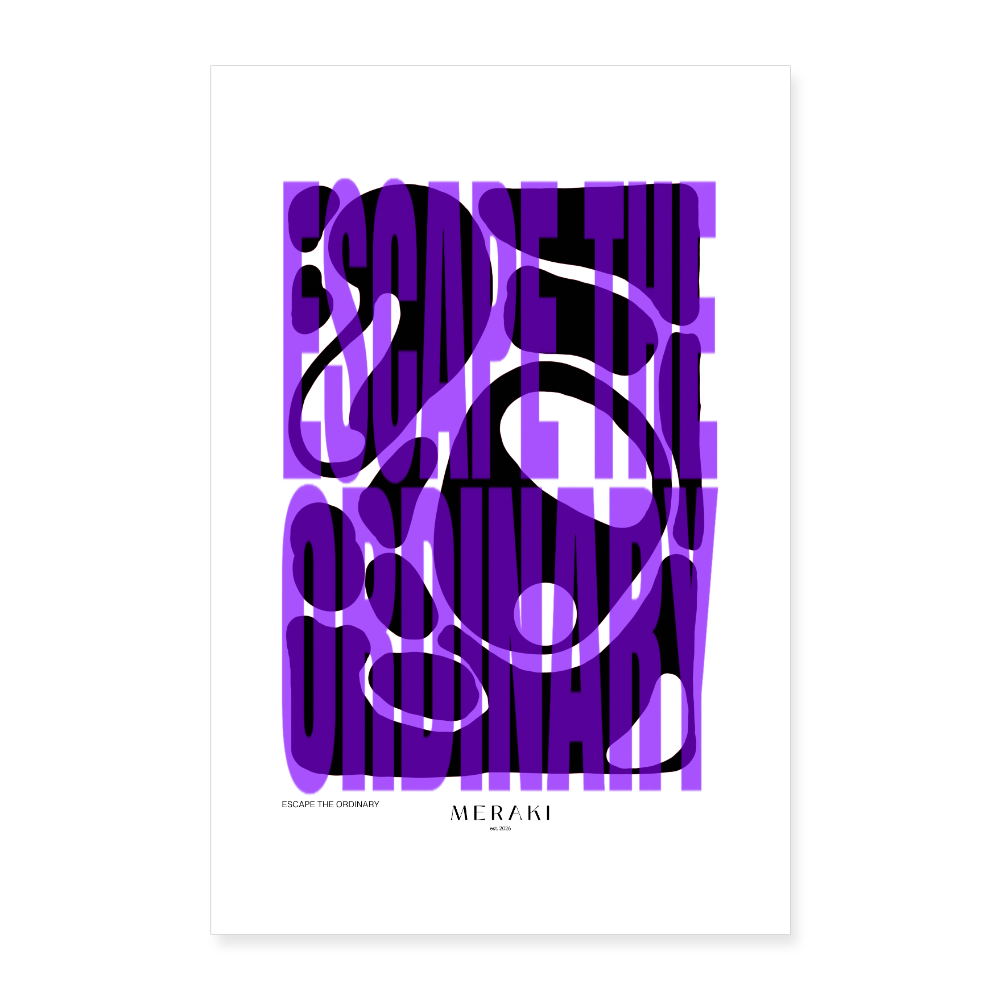 Poster 40x60 cm - Weiß