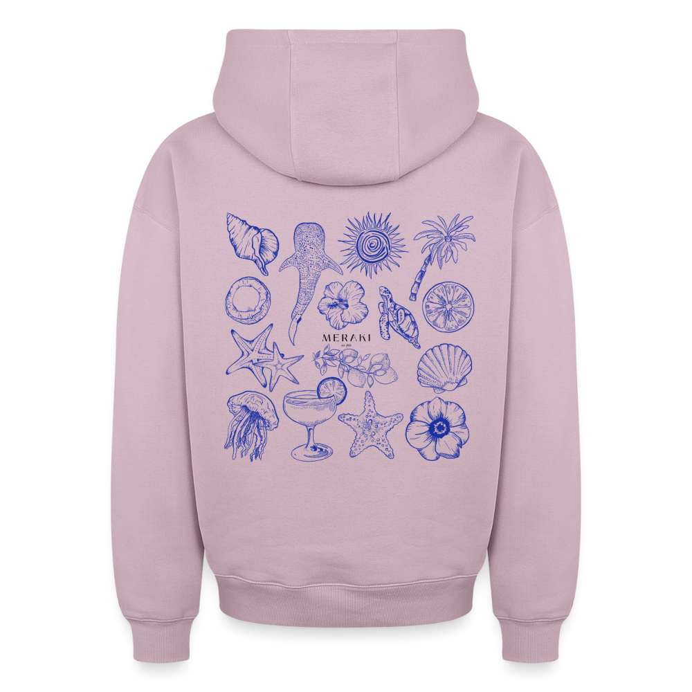 Oversized Heavyweight Hoodie - Sommergefühle - Altrosa