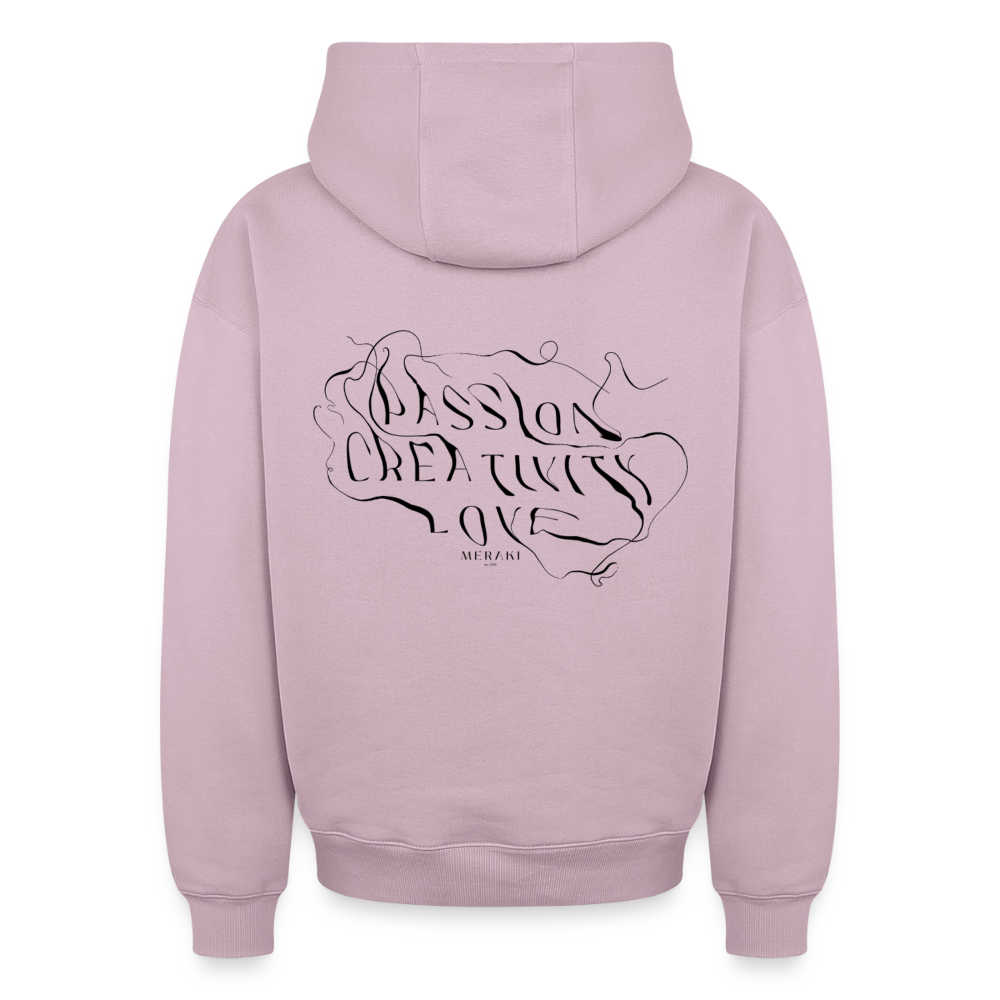 Oversized Heavyweight Hoodie - PASSION, CREATIVITY, LOVE - Altrosa