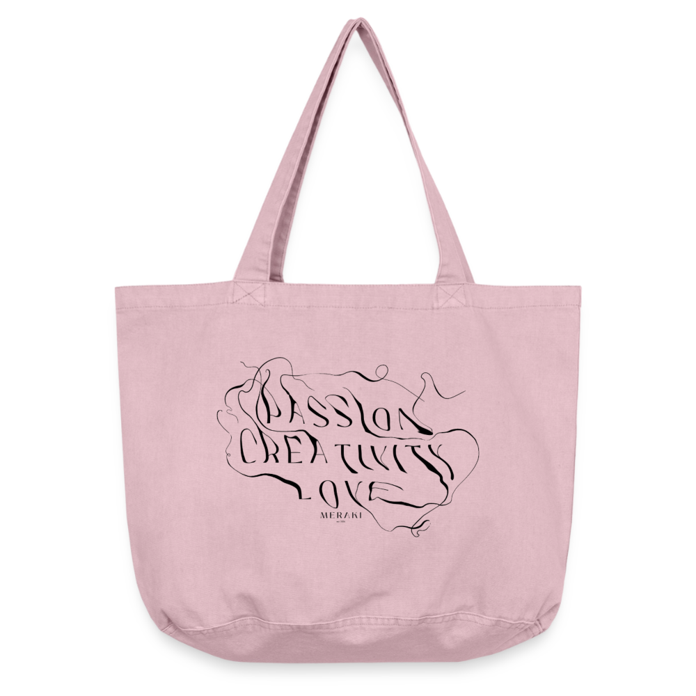 Vintage-Washed Shopper - Vintage Rosa