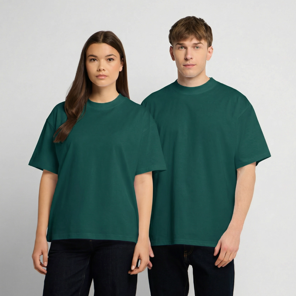 Oversized Heavyweight T-Shirt - Sommergefühle - hunter Green