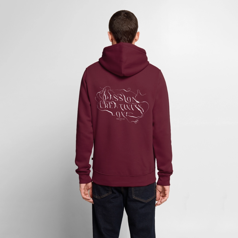 Männer Premium Hoodie - Burgunderrot