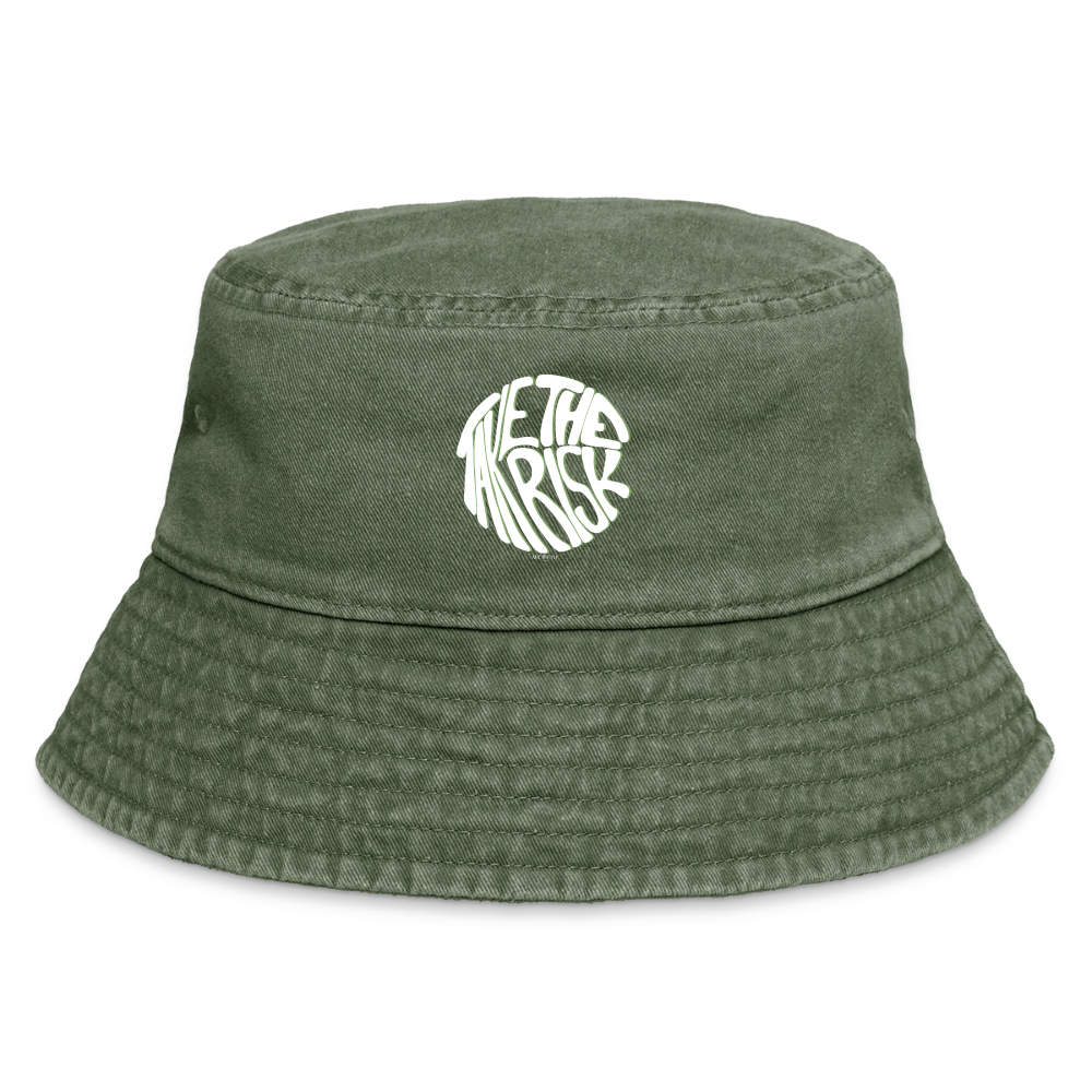 Vintage Bucket Hat - Olivgrün vintage