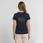 Frauen Bio-T-Shirt mit V-Ausschnitt von Stanley & Stella - Navy