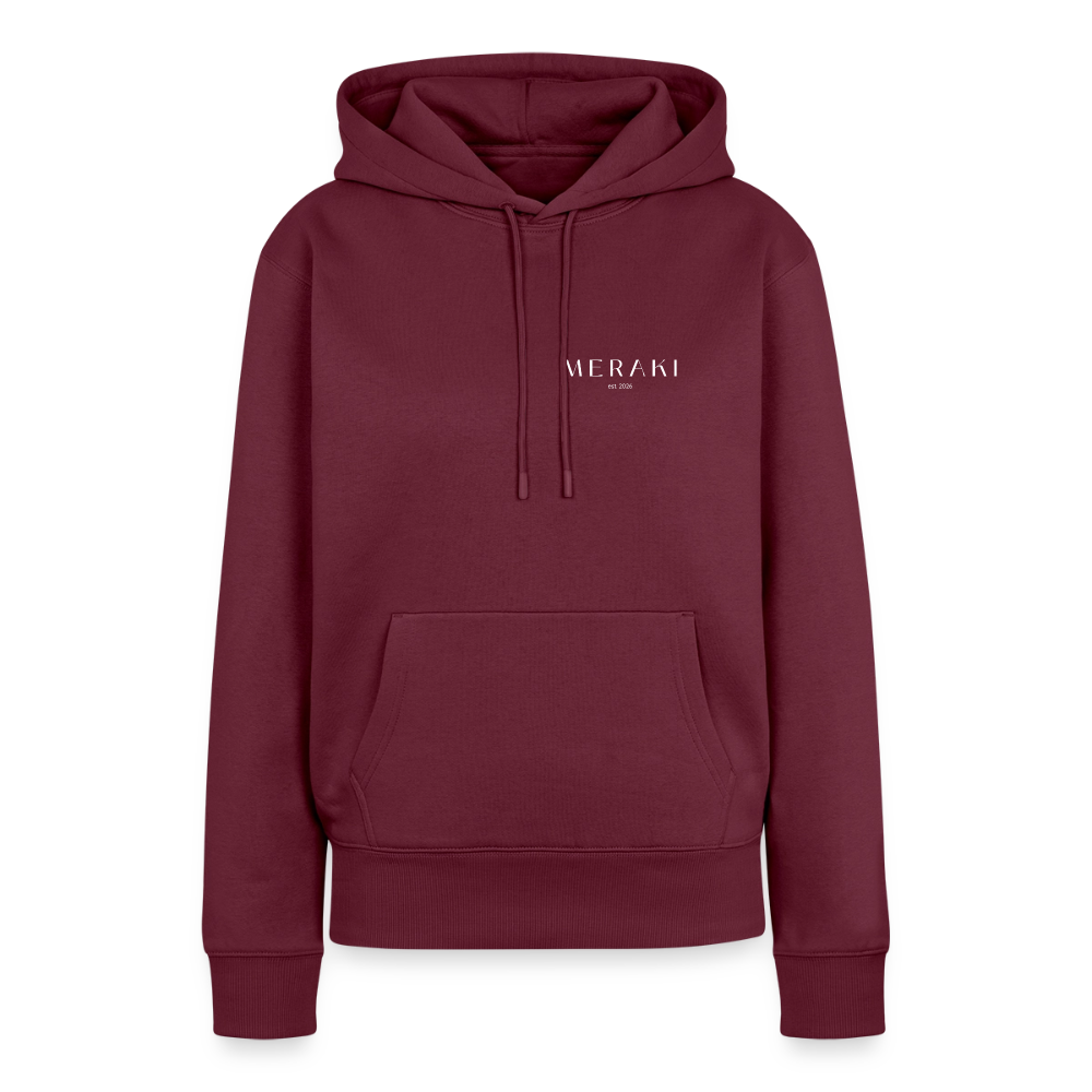 Frauen Premium Hoodie - Burgunderrot