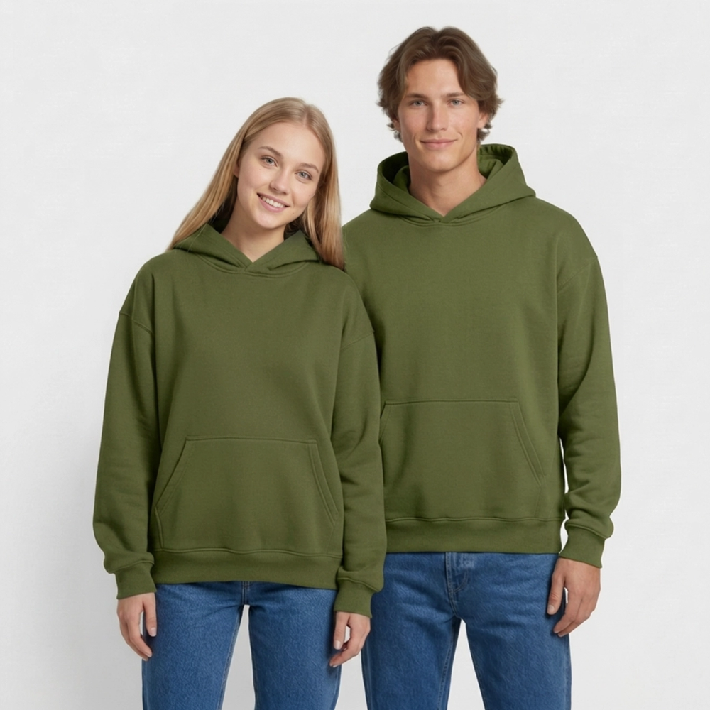 Oversized Heavyweight Hoodie - Sommergefühle - Khaki