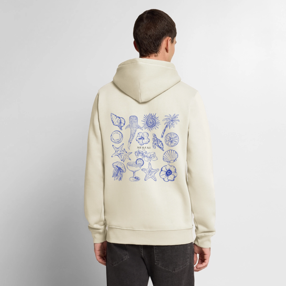 Männer Premium Hoodie - Naturweiß