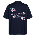 Oversized Bio T-Shirt - Seifenblasen - Navy