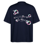 Oversized Bio T-Shirt - Seifenblasen - Navy