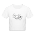 Frauen Cropped T-Shirt - Weiß