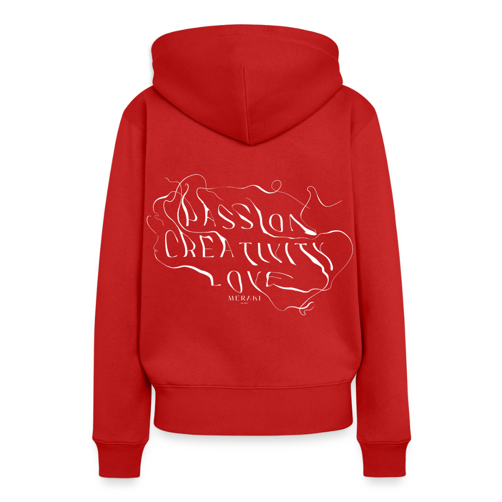 Frauen Premium Hoodie - Rot