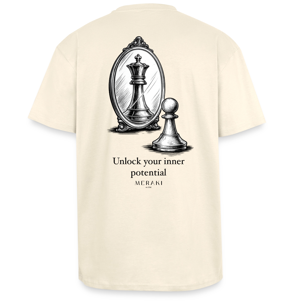 Oversized Heavyweight T-Shirt - CHESS - Creme