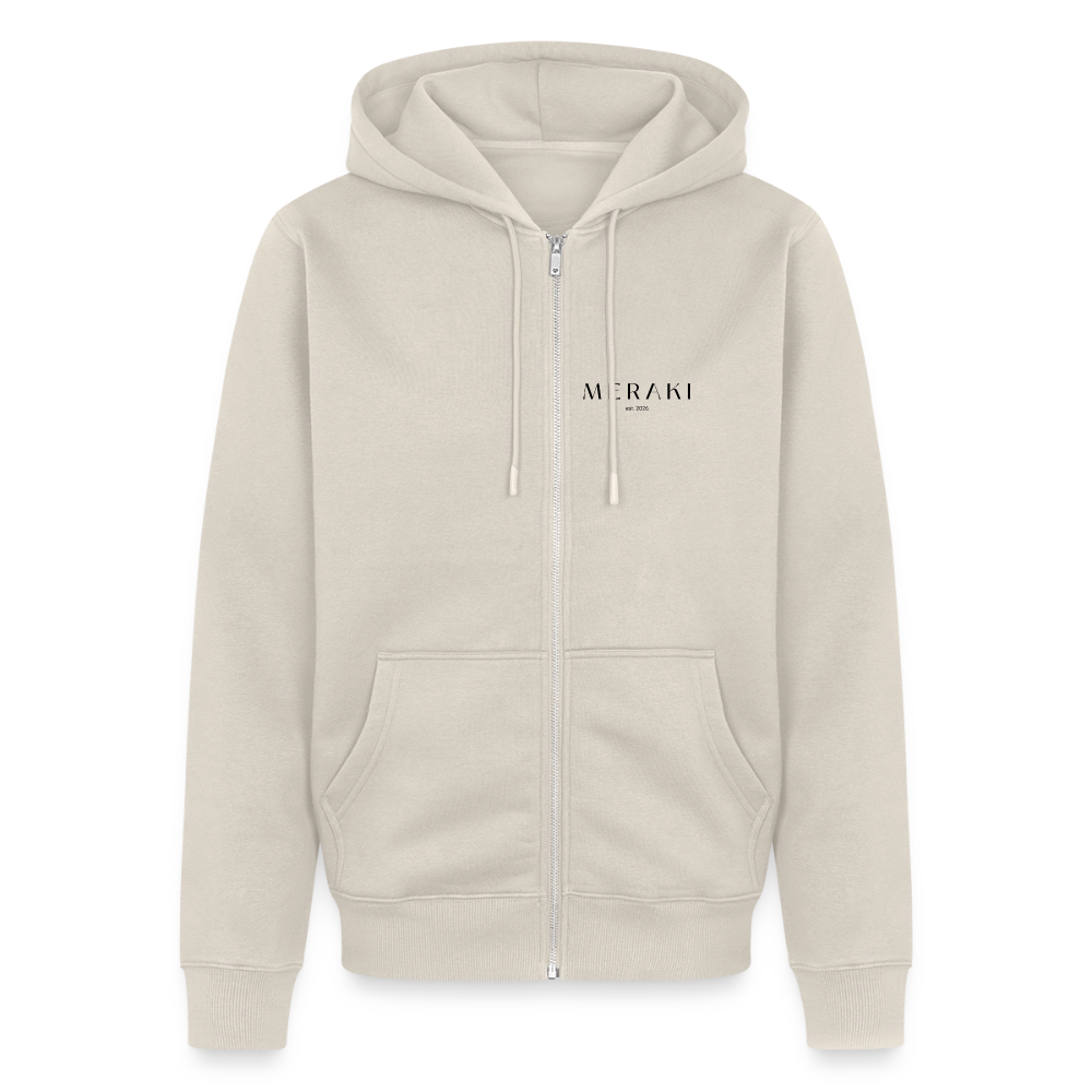 Männer Premium Kapuzenjacke - Beige