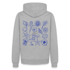 Männer Premium Hoodie - Grau meliert