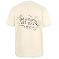 Oversized Heavyweight T-Shirt - PASSION CREATIVITY LOVE - Creme