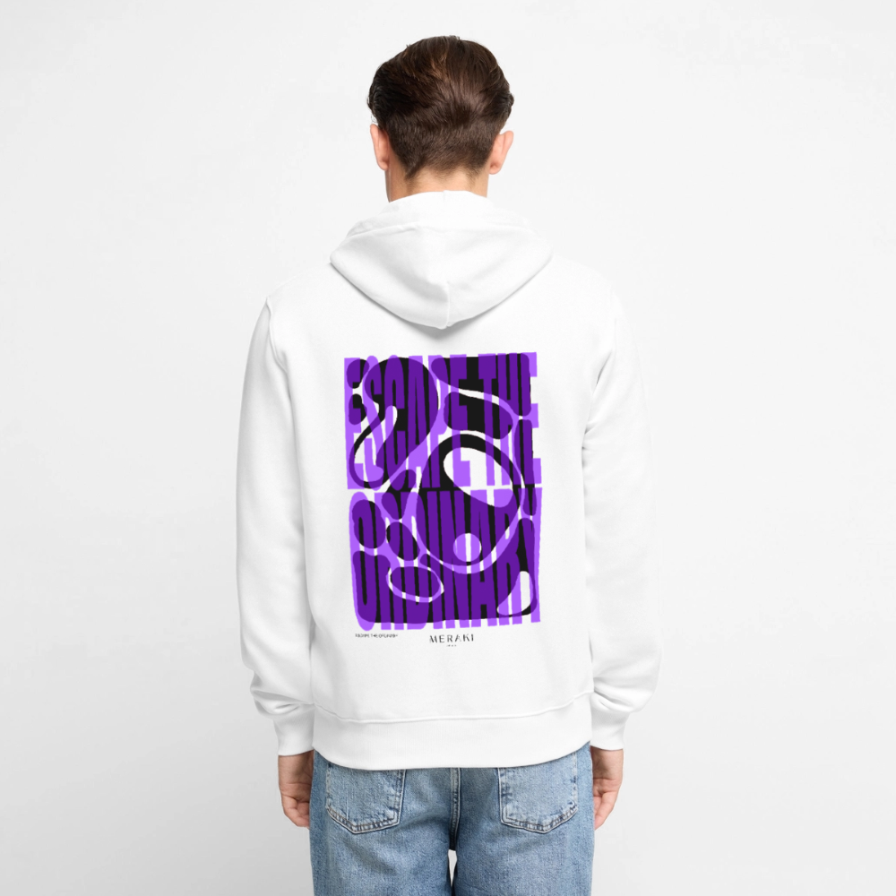 Männer Premium Kapuzenjacke - Weiß