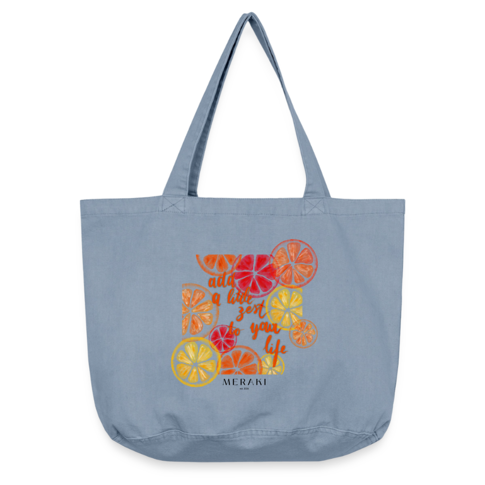 Vintage-Washed Shopper - vintage light blue